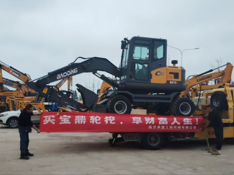 寶鼎BD75D輪式挖掘機(jī)，節(jié)能高效收益高